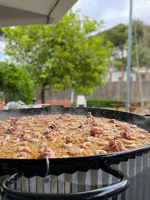 El Senyoret arroz sobre mesa